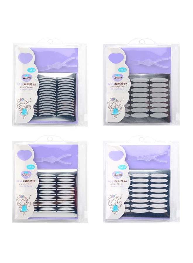 Pormasbenzer 1344Pcs/4Packs Natural Ultra Invisible One&Two Sides Sticky Double Eyelid Tape Stickers, Self-Adhesive Strips, Instant Eyelids Lift Without Surgery, Perfect for Hooded, Droopy, Uneven, Mono-eyelids - Image 1